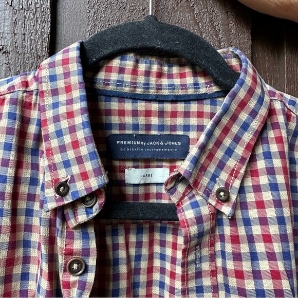 Jack & Jones Plaid Button Down - Picture 2 of 4